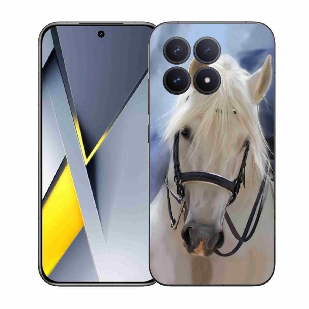 Gél borítás mmCase a Xiaomi Poco F8 Pro számára - fehér ló