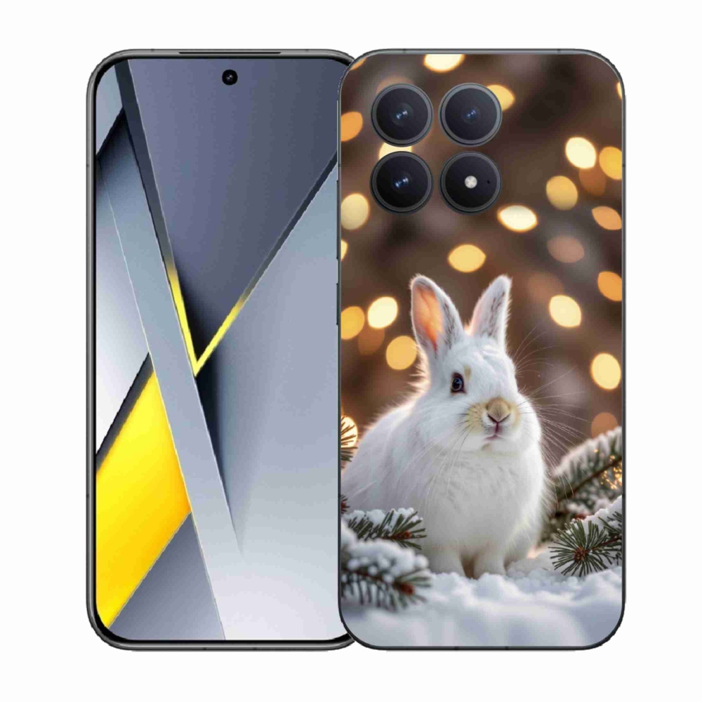 Gél borítás mmCase a Xiaomi Poco F8 Pro készülékhez - fehér nyúl