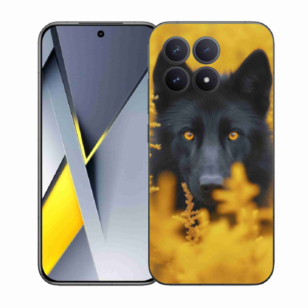 Gél borítás mmCase a Xiaomi Poco F8 Pro-hoz - fekete farkas 2