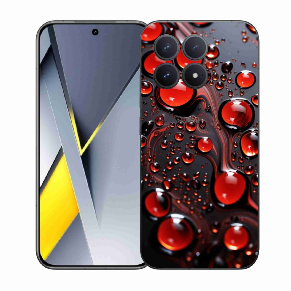 Gél borítás mmCase a Xiaomi Poco F8 Pro-hoz - piros csepp 2