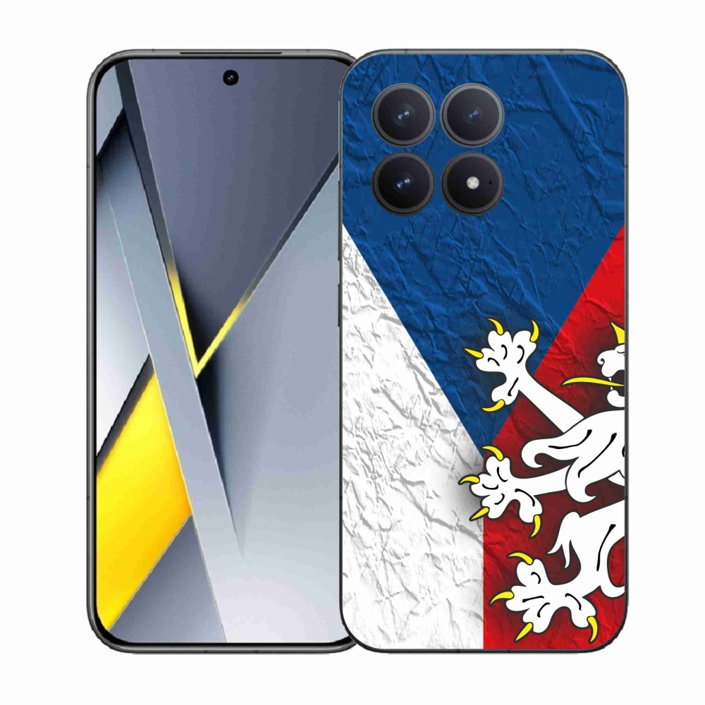 Gél borítás mmCase a Xiaomi Poco F8 Pro számára - cseh zászló 1