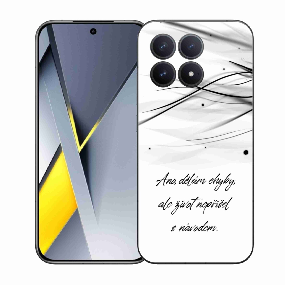 Gél borítás mmCase a Xiaomi Poco F8 Pro készülékhez - idézem fehér háttér