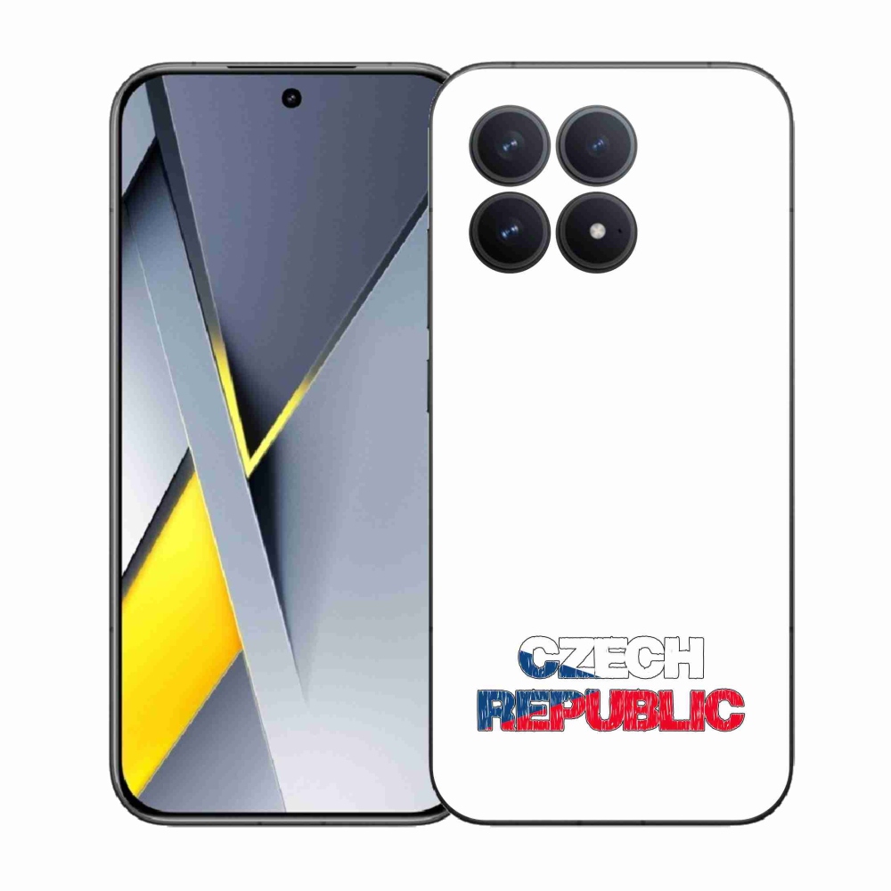 Gél borítás mmCase a Xiaomi Poco F8 Pro készülékhez - Csehország fehér háttér