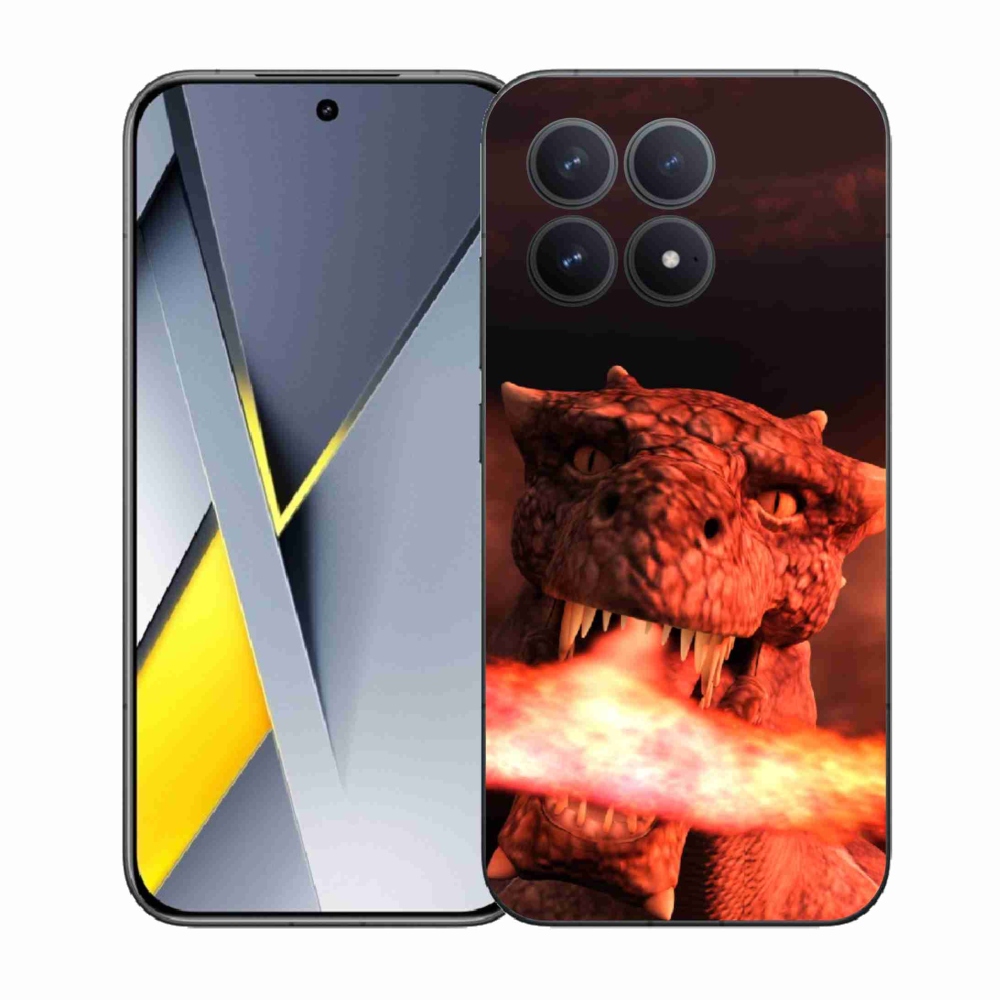 Gél borítás mmCase a Xiaomi Poco F8 Pro számára - sárkány