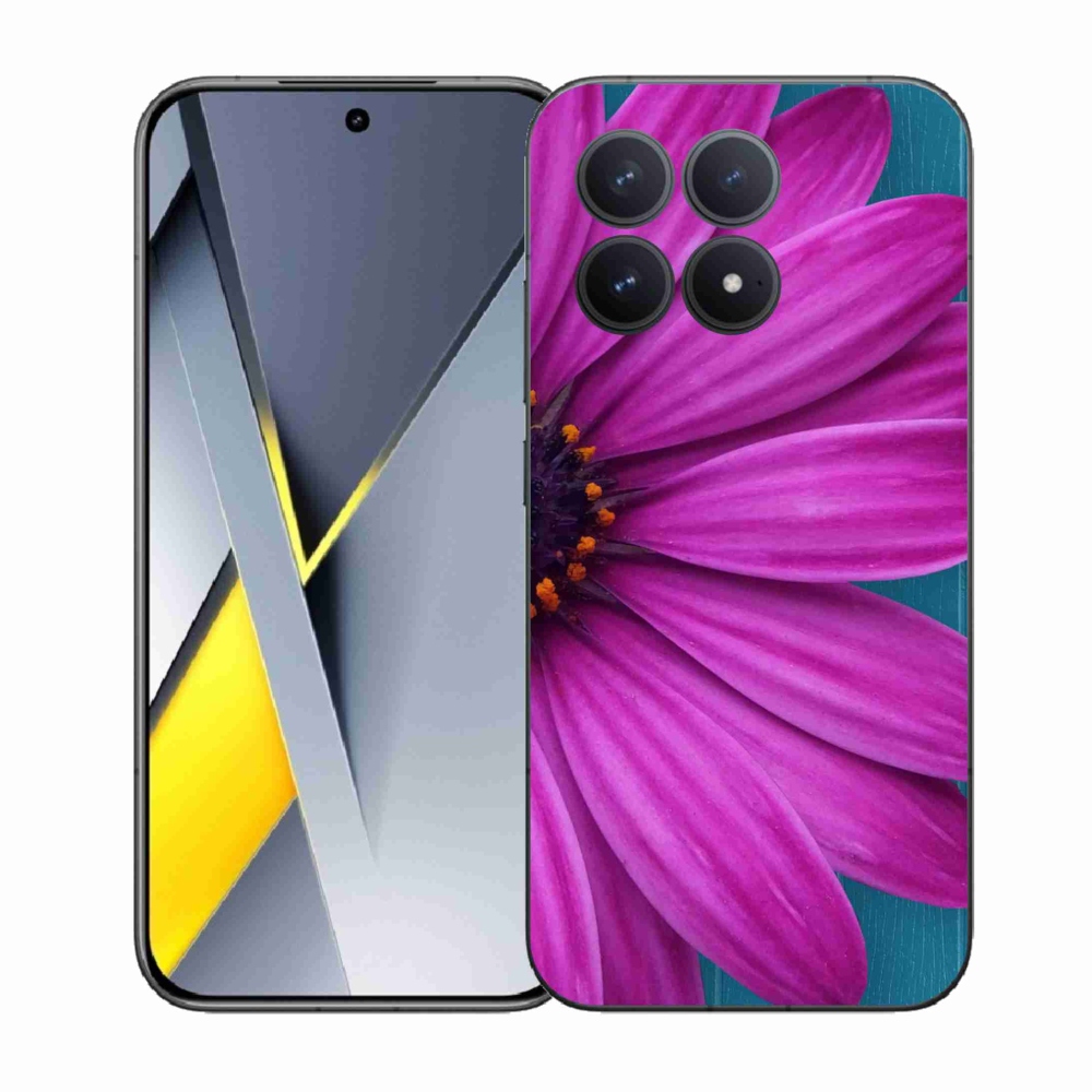 Zselés borítás mmCase a Xiaomi Poco F8 Pro készülékhez - lila margaréta