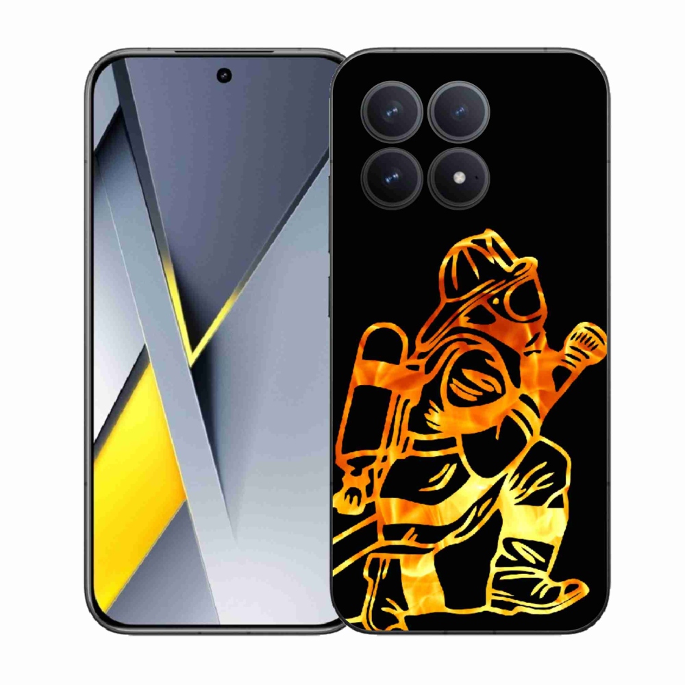 Gél borítás mmCase a Xiaomi Poco F8 Pro számára - tűzoltó 1