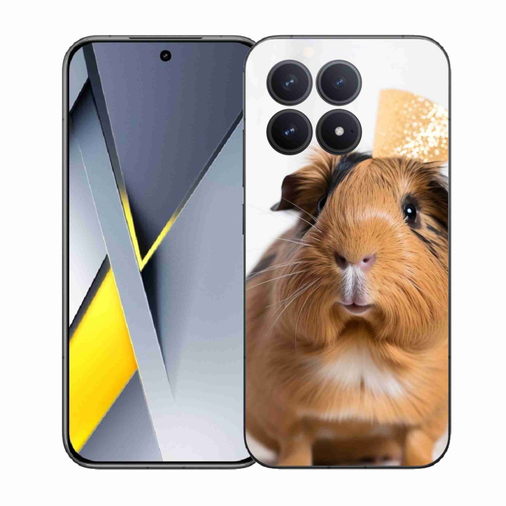 Gél borítás mmCase a Xiaomi Poco F8 Pro számára - barna tengerimalac