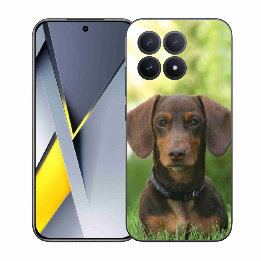 Gél borítás mmCase a Xiaomi Poco F8 Pro számára - barna tacskó