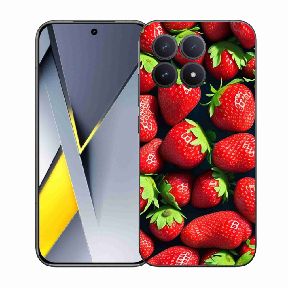 Gél borítás mmCase a Xiaomi Poco F8 Pro készülékhez - eper