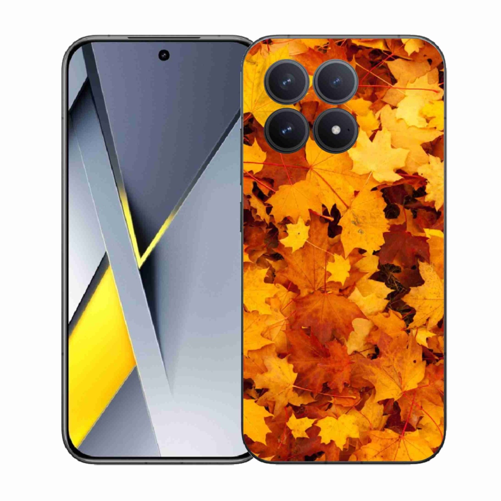 Gél borítás mmCase a Xiaomi Poco F8 Pro számára - juharlevelek
