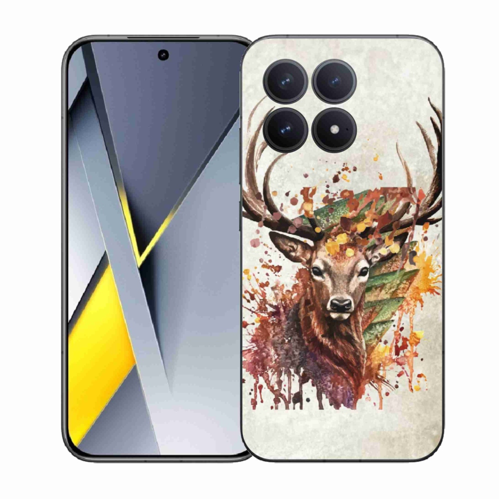 Gél borítás mmCase a Xiaomi Poco F8 Pro számára - szarvas 1