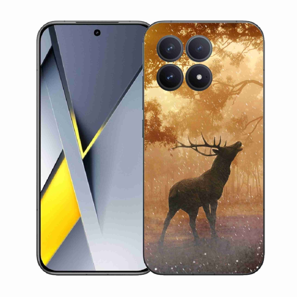 Zselés borítás mmCase a Xiaomi Poco F8 Pro számára - szarvas a vadászaton