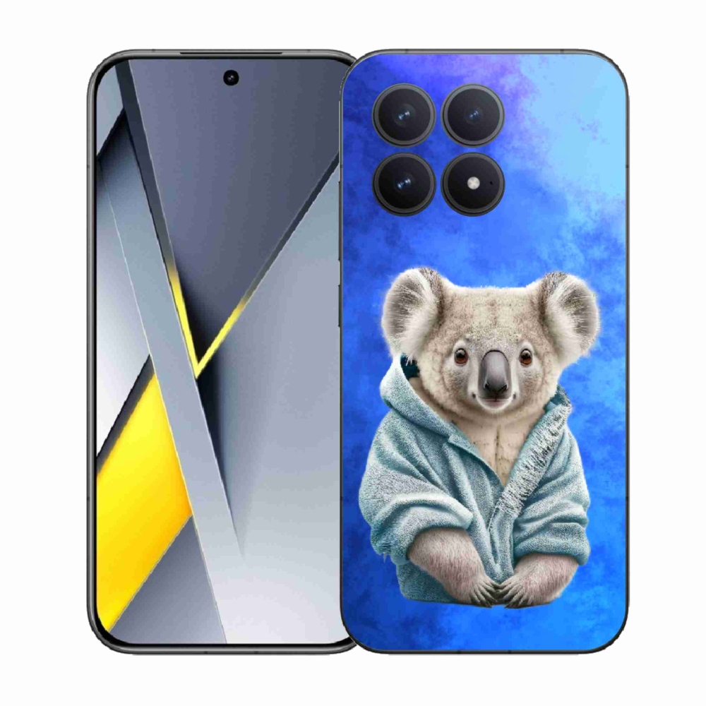 Gél borítás mmCase a Xiaomi Poco F8 Pro számára - koala pulóverben