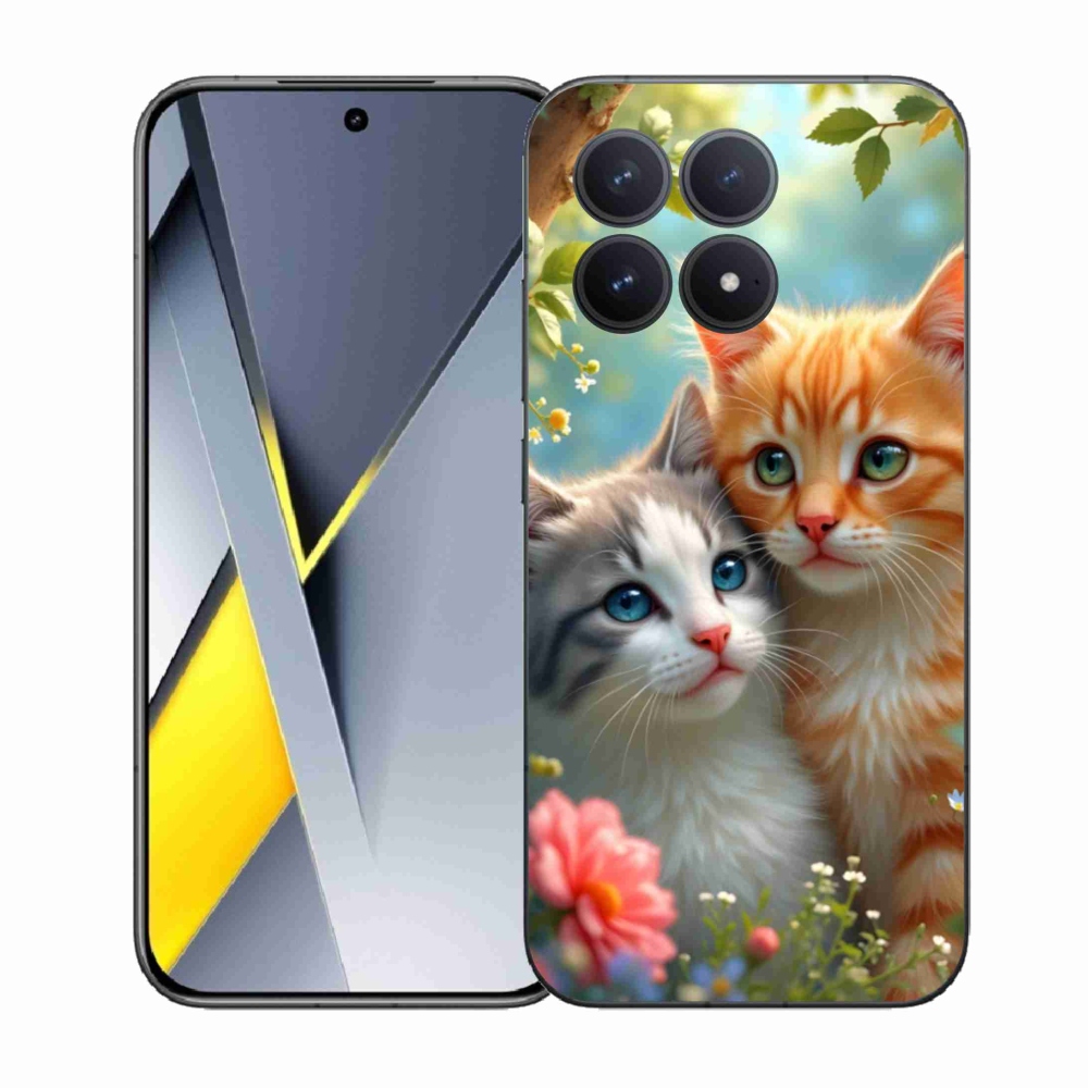 Gél borítás mmCase a Xiaomi Poco F8 Pro számára - macskaszerelem 2