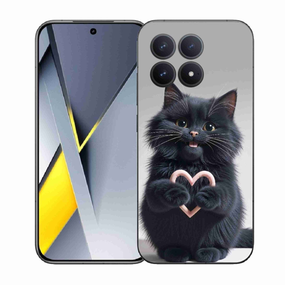 Gél borítás mmCase a Xiaomi Poco F8 Pro számára - macskaszerelem 3