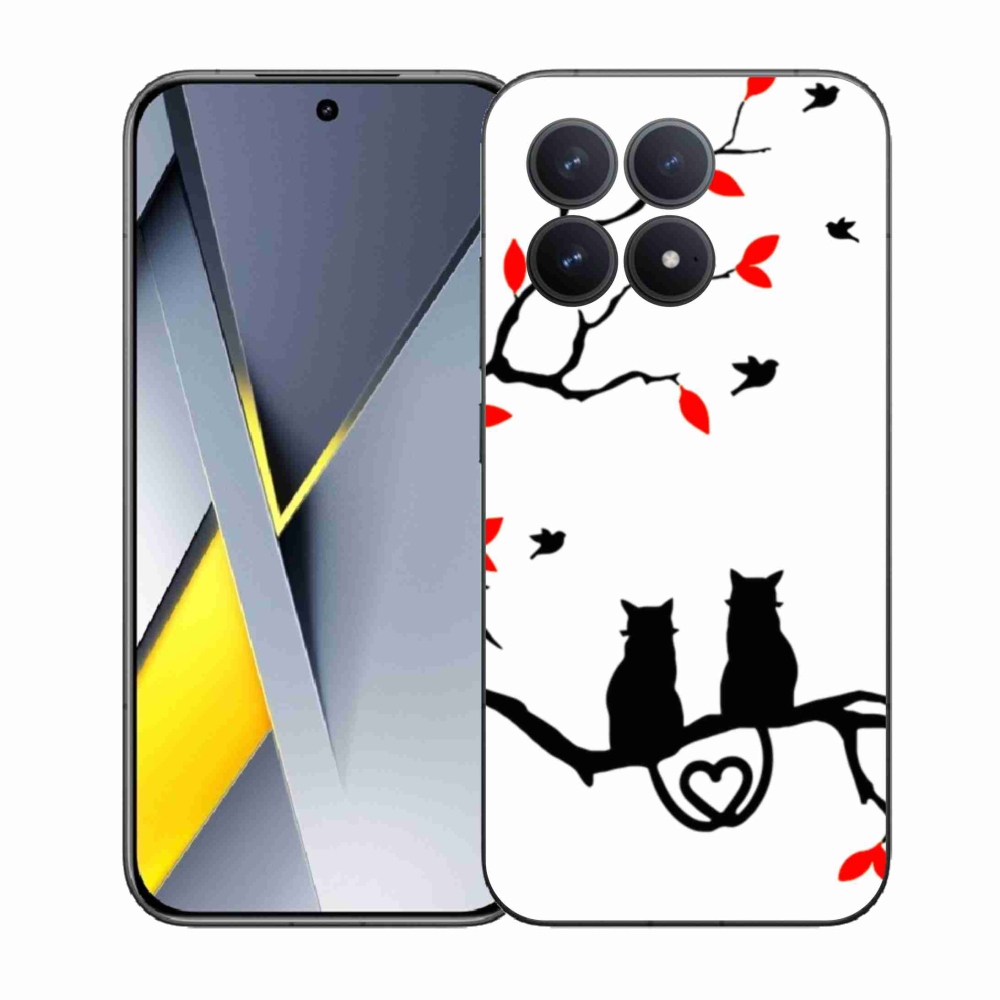 Gél borítás mmCase a Xiaomi Poco F8 Pro számára - macska szeretet