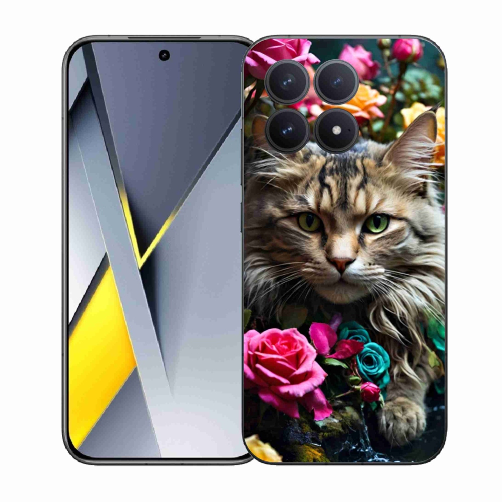 Gél borítás mmCase a Xiaomi Poco F8 Pro számára - macskaszem nézet 2