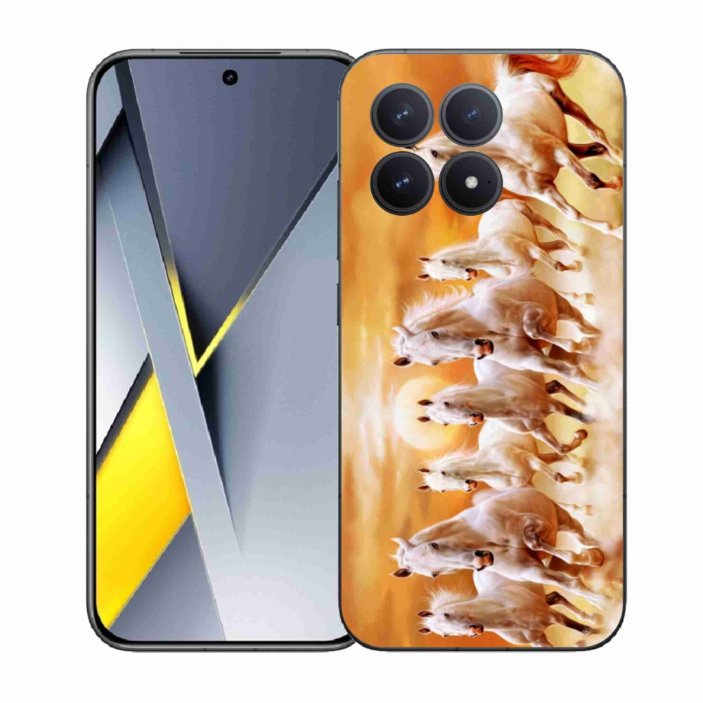 Gél borítás mmCase a Xiaomi Poco F8 Pro számára - lovak 2