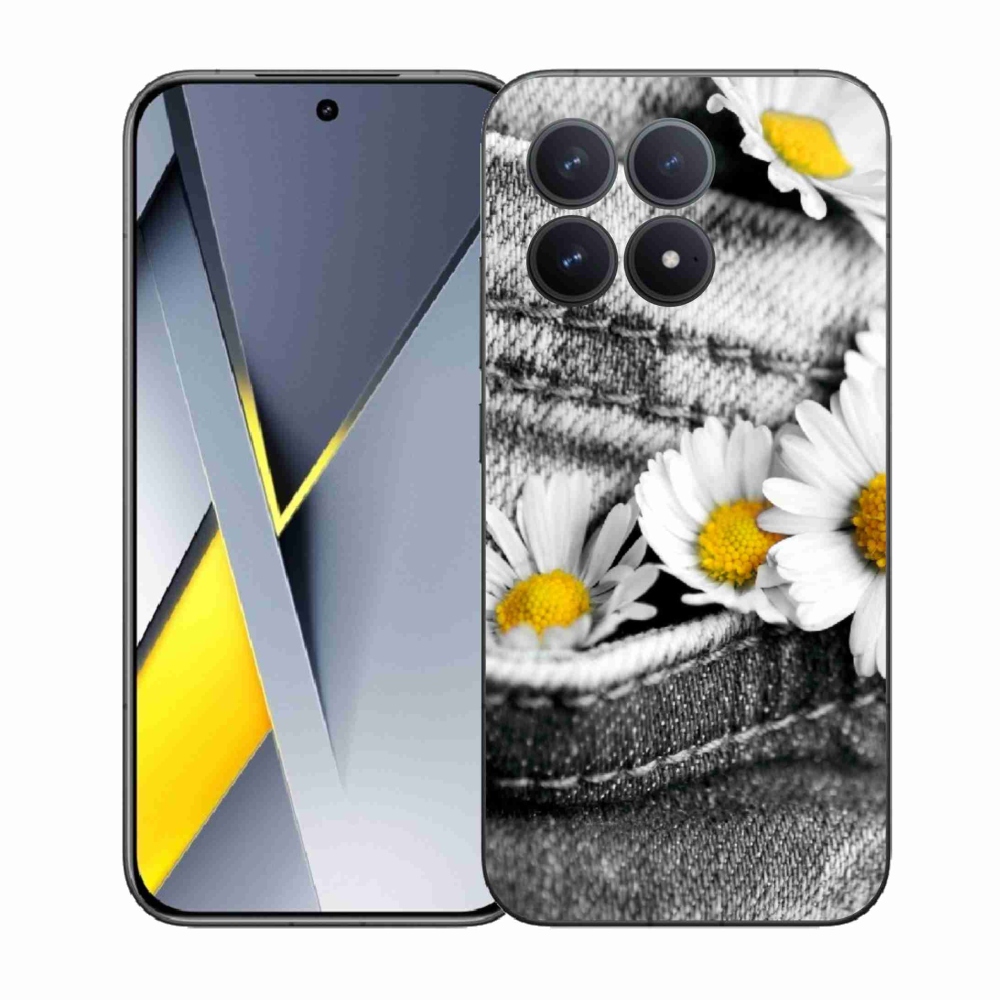 Gél borítás mmCase a Xiaomi Poco F8 Pro készülékhez - margaréták