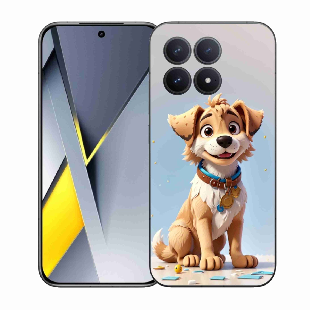 Gél borítás mmCase a Xiaomi Poco F8 Pro számára - rajzfilm kiskutya