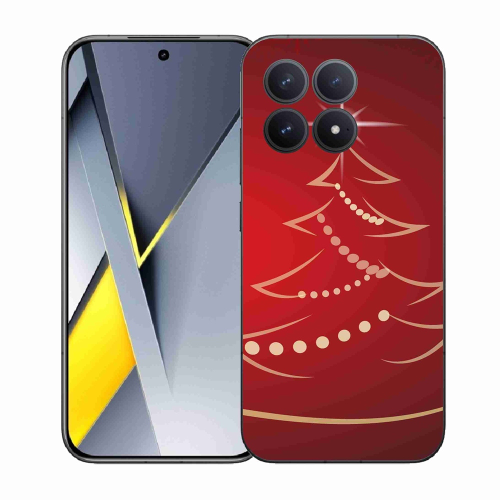 Gél borítás mmCase a Xiaomi Poco F8 Pro számára - karácsonyfa karikatúra