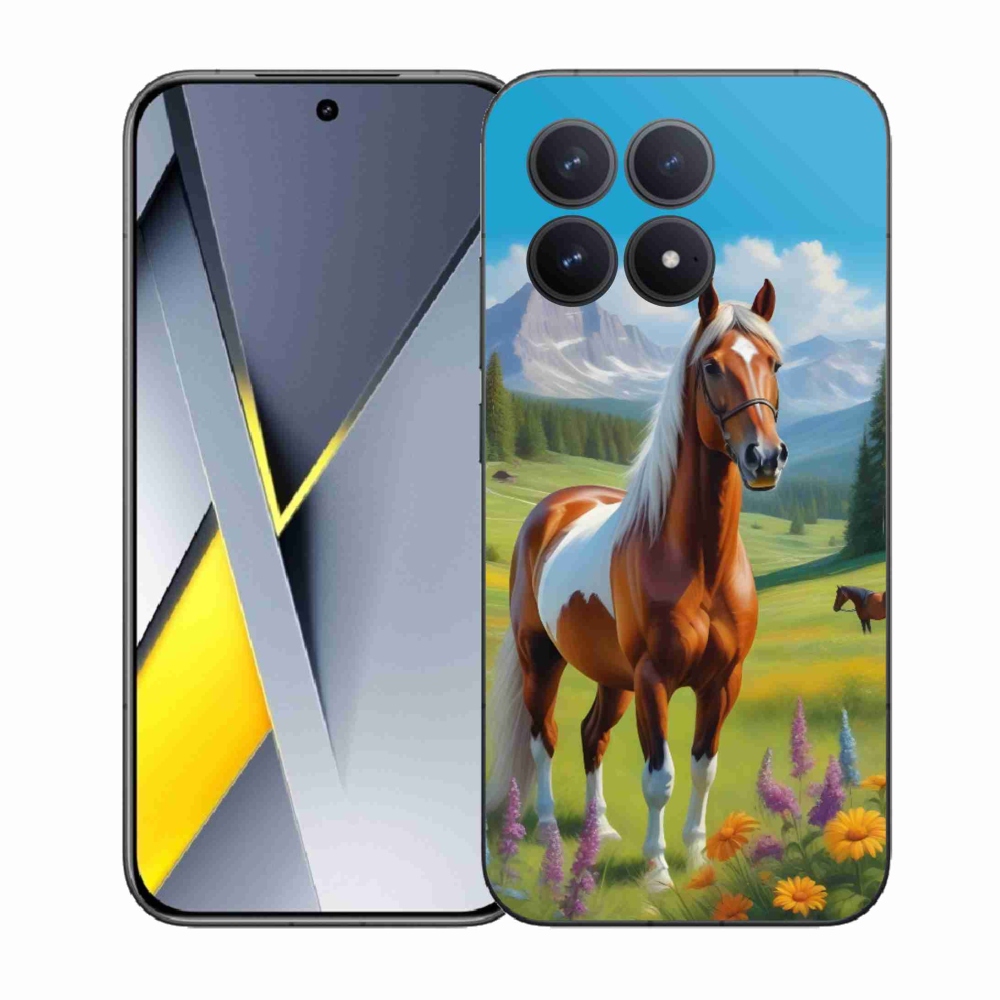 Gél borítás mmCase a Xiaomi Poco F8 Pro számára - ló a réten