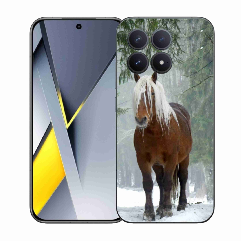 Gél borítás mmCase a Xiaomi Poco F8 Pro számára - ló az erdőben