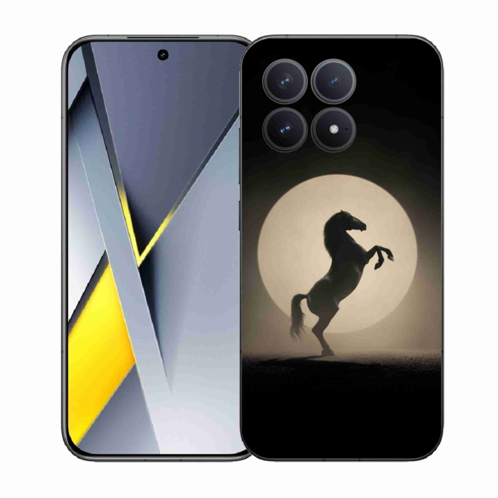 Gél borítás mmCase a Xiaomi Poco F8 Pro számára - ló sziluettben