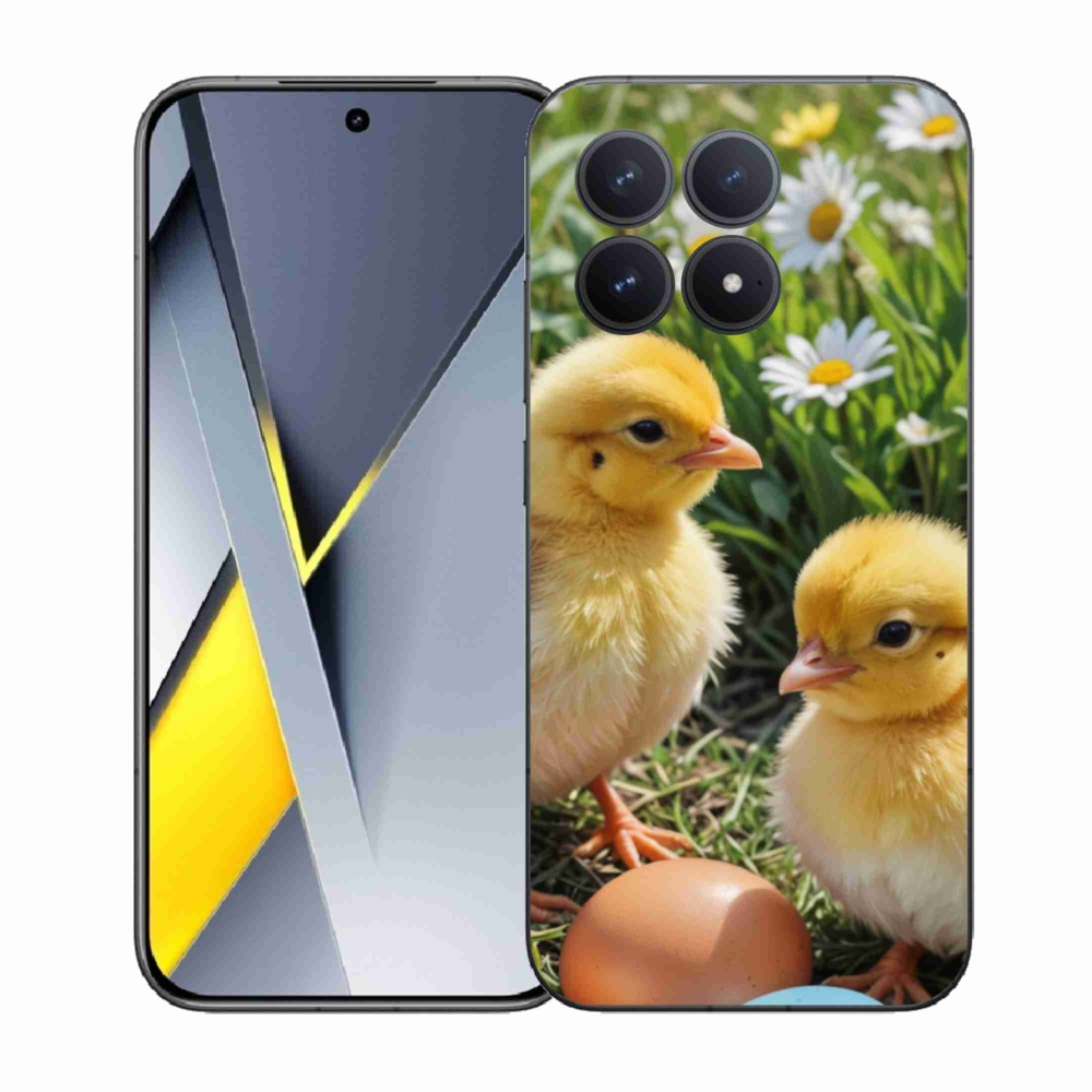 Gél borítás mmCase a Xiaomi Poco F8 Pro számára - csirkék