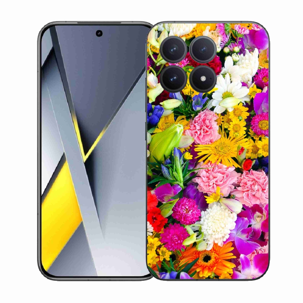 Gél borítás mmCase a Xiaomi Poco F8 Pro számára - virág 12