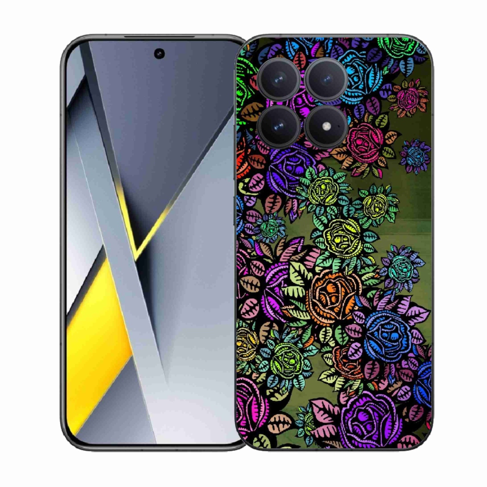 Gél borítás mmCase a Xiaomi Poco F8 Pro számára - virágok 6