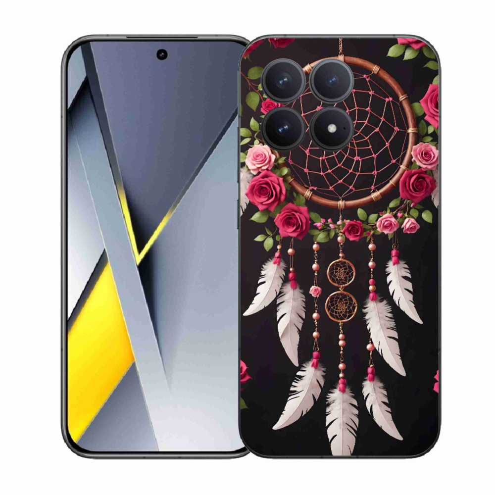 Gél borítás mmCase a Xiaomi Poco F8 Pro számára - álomfogó rózsákkal