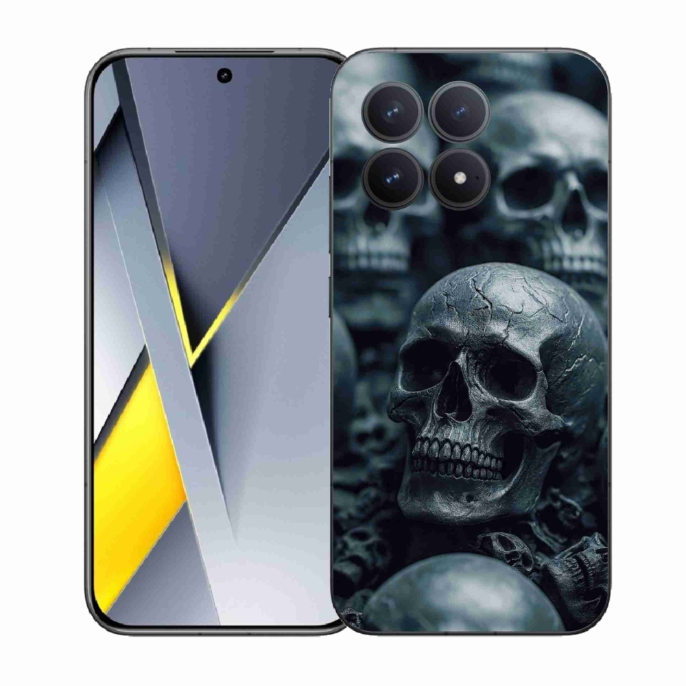 Gél borítás mmCase a Xiaomi Poco F8 Pro számára - koponya 2