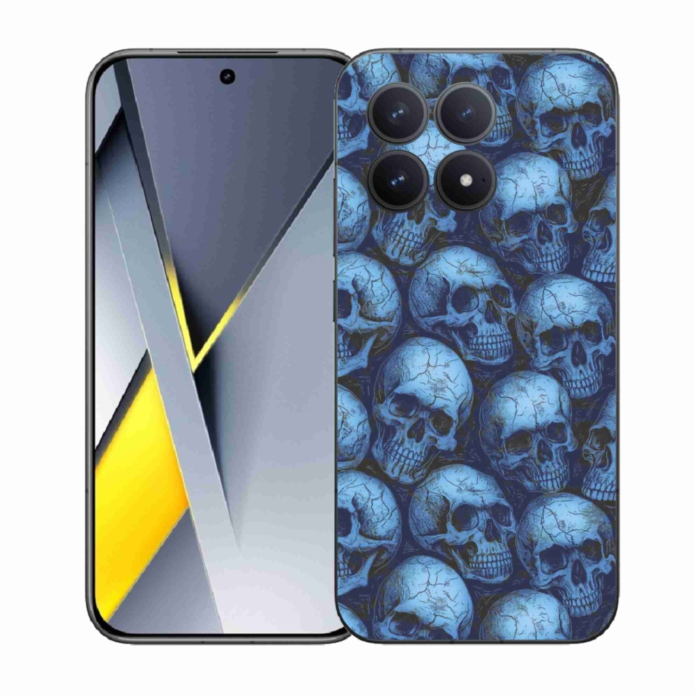 Gél borítás mmCase a Xiaomi Poco F8 Pro számára - koponyák