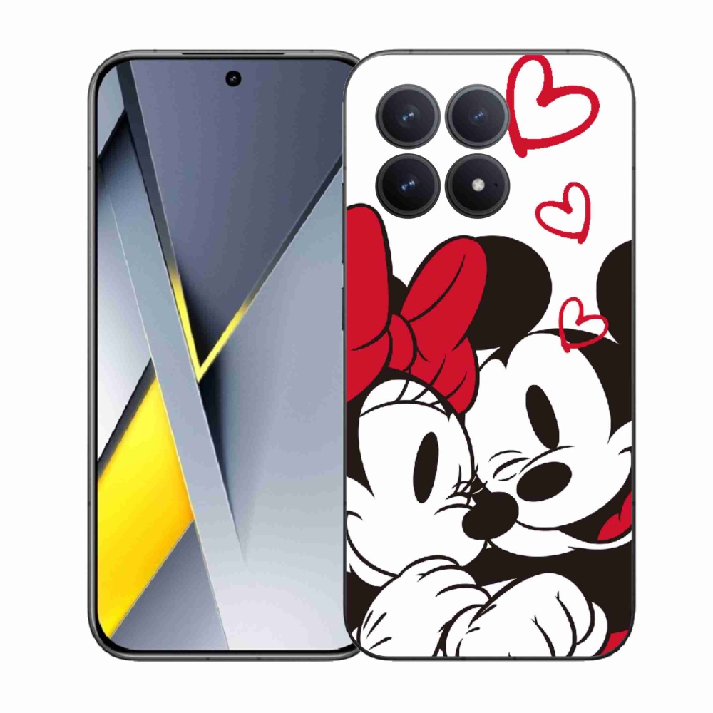 Gél borítás mmCase a Xiaomi Poco F8 Pro számára - minnie és mickey