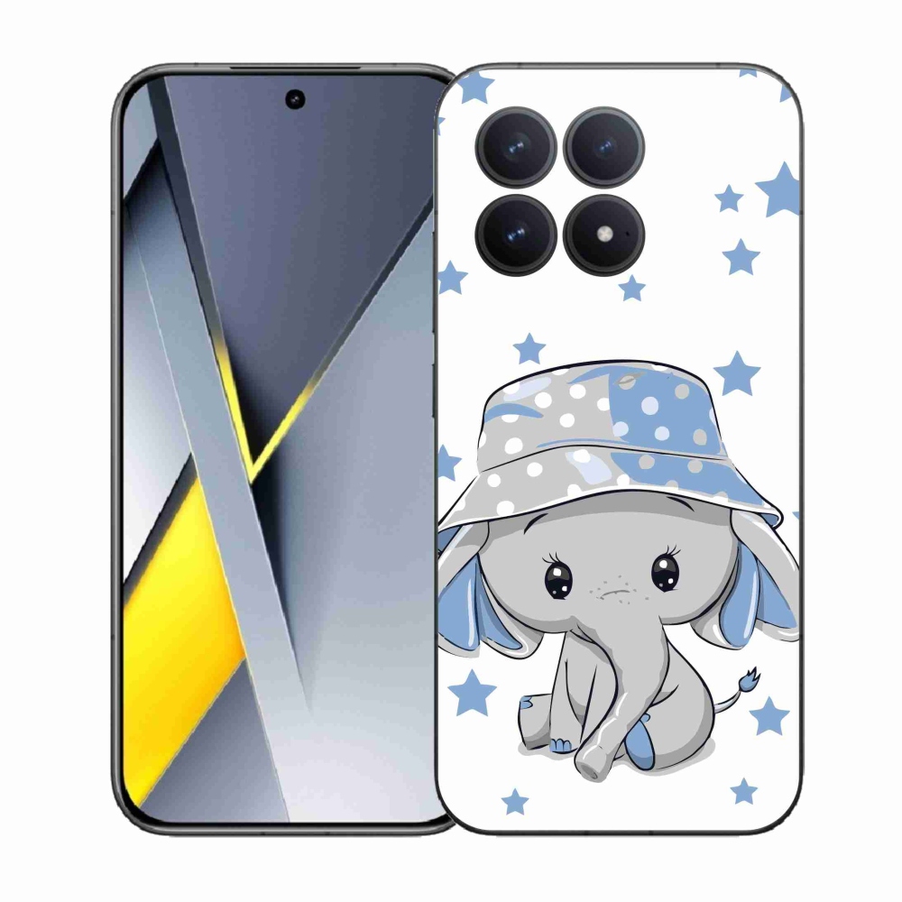 Gél borítás mmCase a Xiaomi Poco F8 Pro készülékhez - kék elefánt