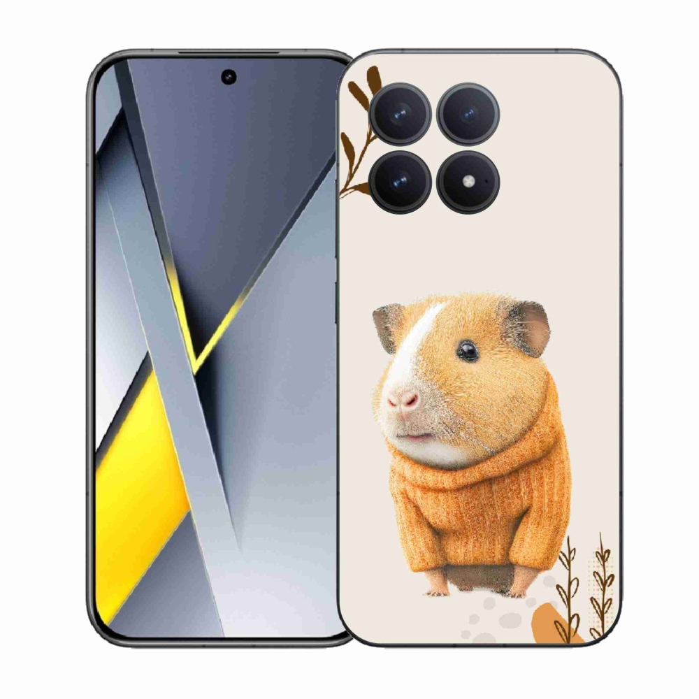 Gél borítás mmCase a Xiaomi Poco F8 Pro számára - tengerimalac a pulóverben