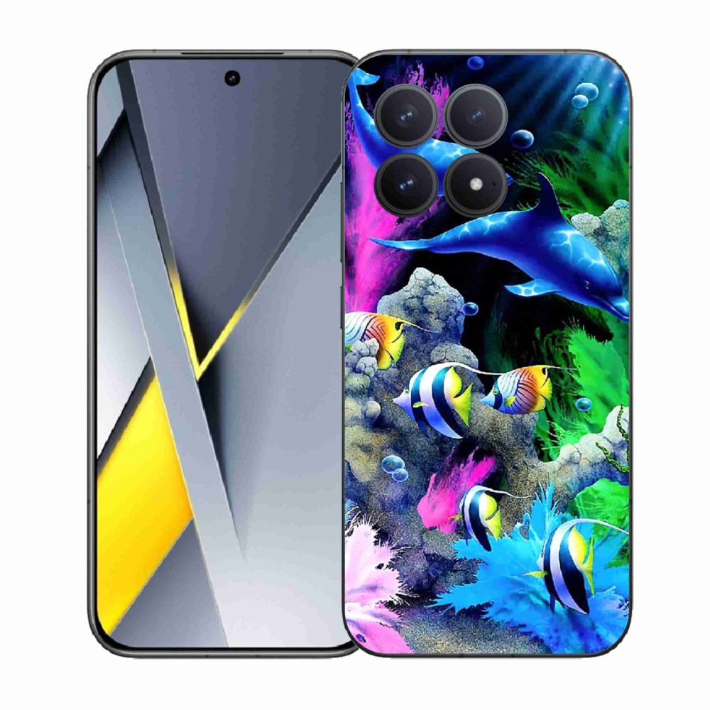 Gél borítás mmCase a Xiaomi Poco F8 Pro számára - tengeri világ