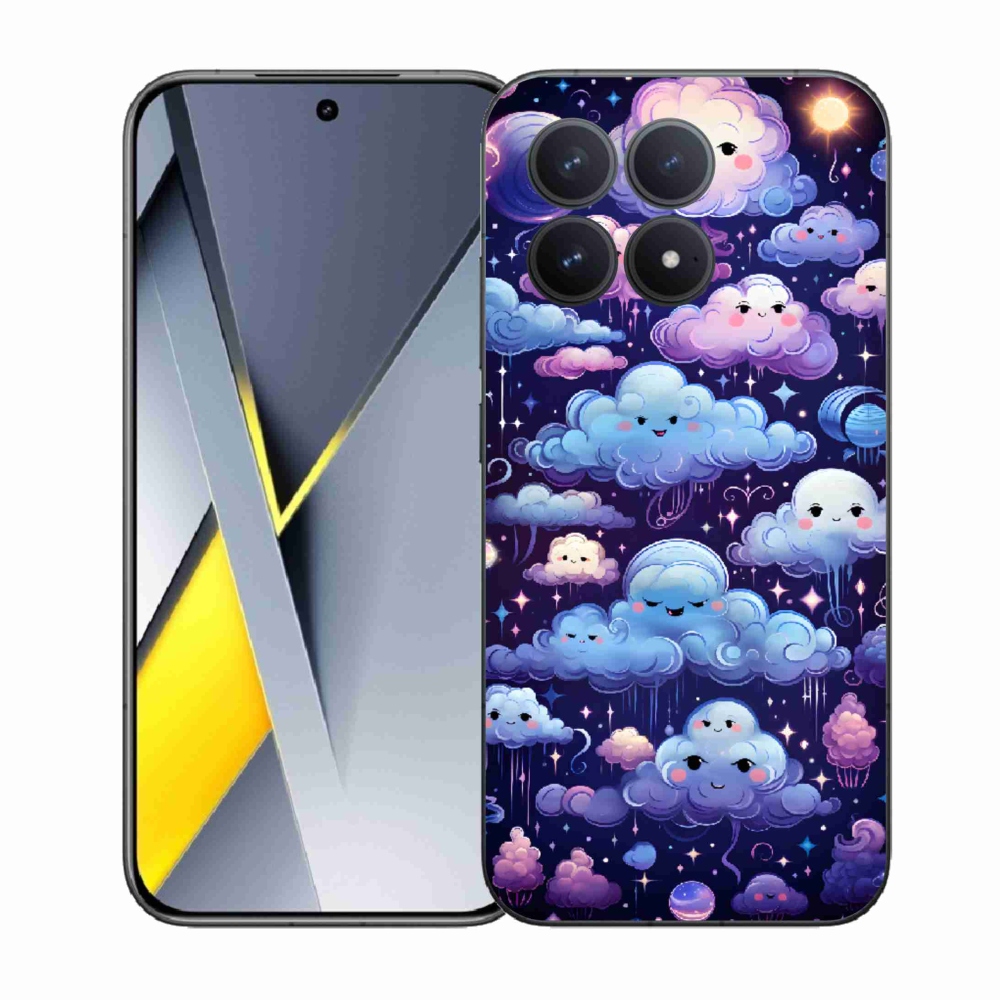 Gél borítás mmCase a Xiaomi Poco F8 Pro számára - felhők