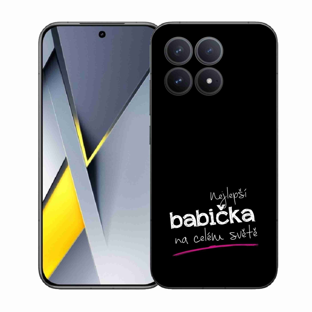 Gél borító mmCase a Xiaomi Poco F8 Pro - legjobb nagymama 4 fekete háttérrel