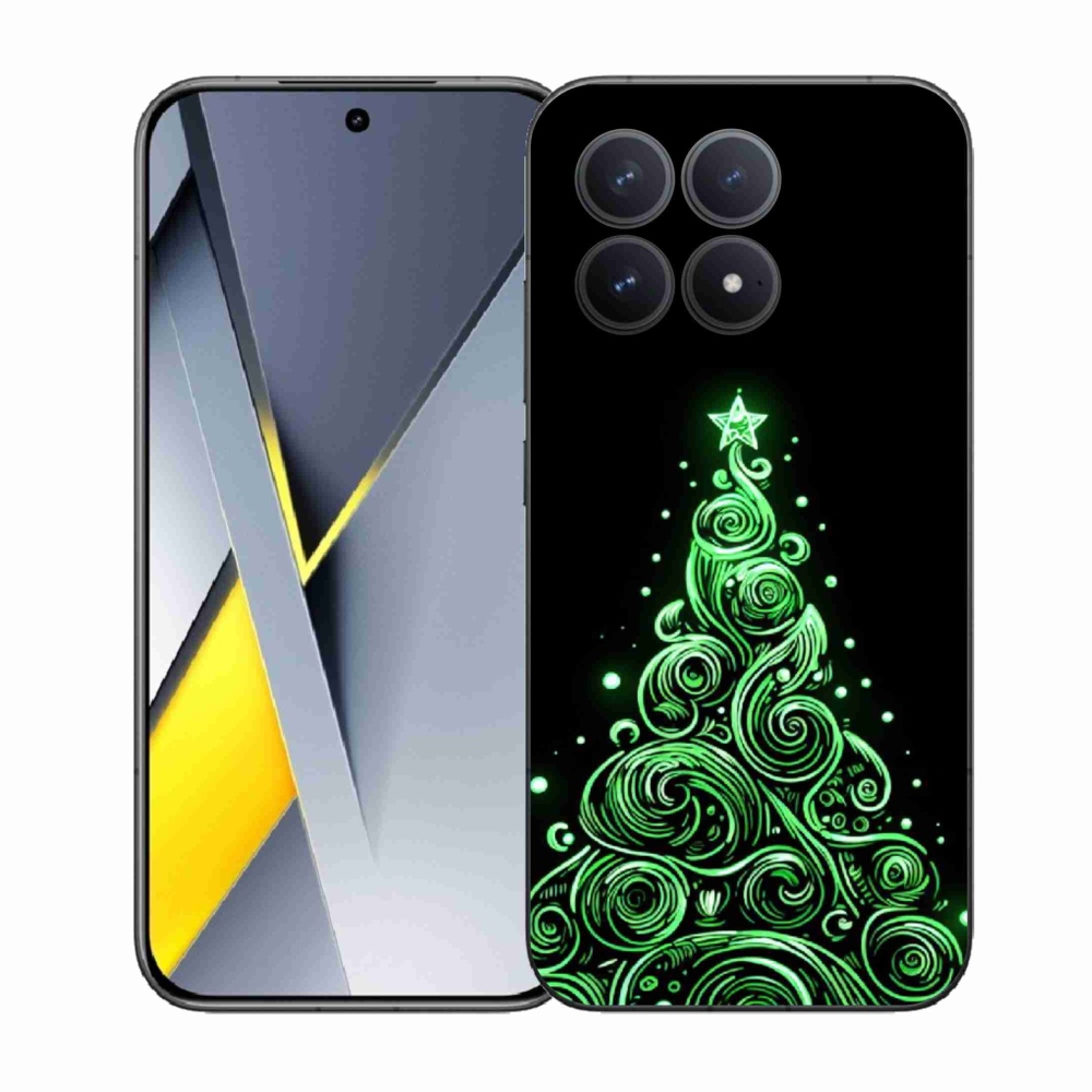 Gél borítás mmCase a Xiaomi Poco F8 Pro számára - neon karácsonyfa 3