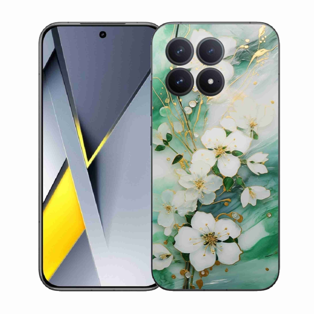 Gél borítás mmCase a Xiaomi Poco F8 Pro számára - finom virágok