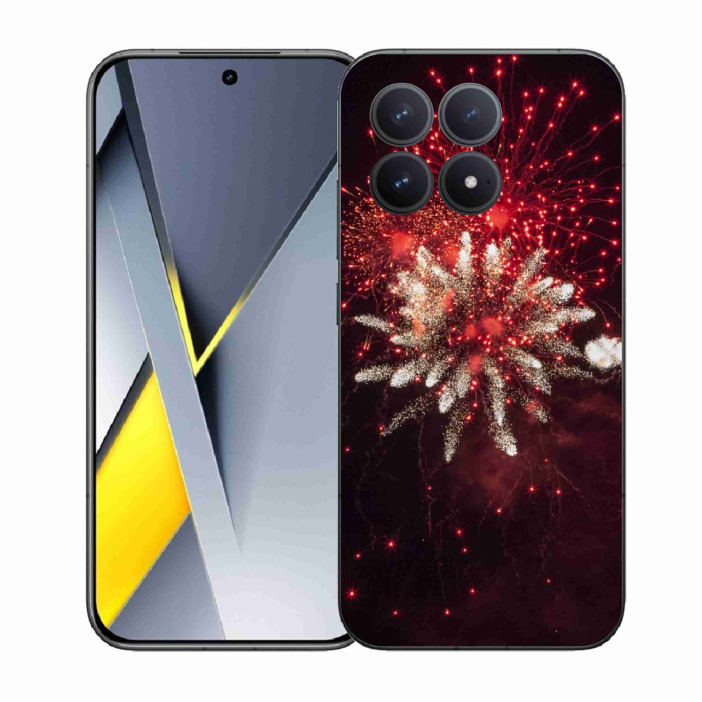 Gél borítás mmCase a Xiaomi Poco F8 Pro számára - tűzijátékok