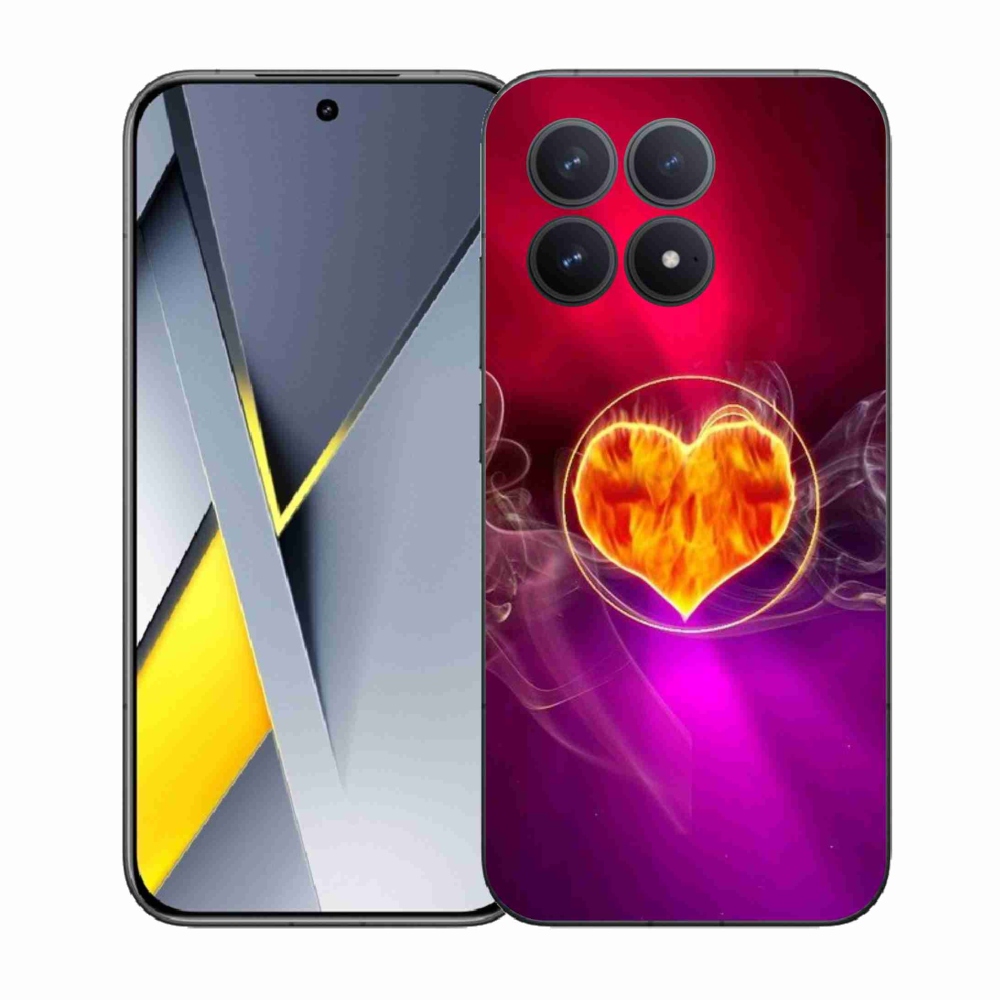 Gél borítás mmCase a Xiaomi Poco F8 Pro számára - tüzes szív