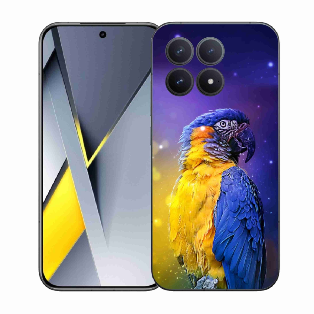 Gél borítás mmCase a Xiaomi Poco F8 Pro készülékhez - papagáj ara 1