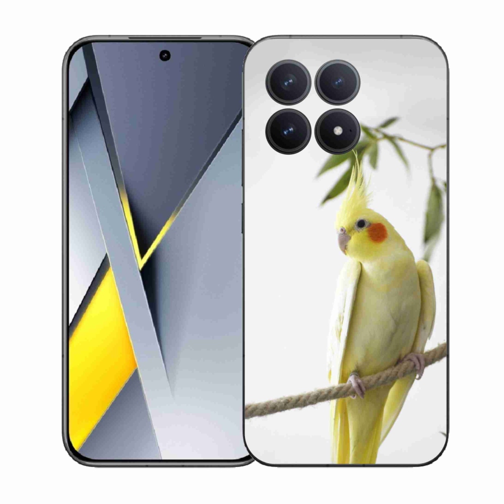 Gél borítás mmCase a Xiaomi Poco F8 Pro számára - papagáj korela chocholatá
