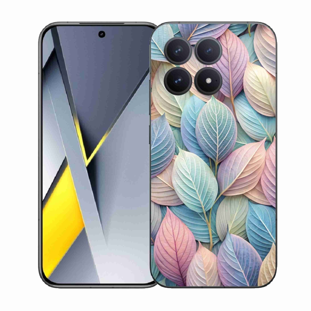 Gél borítás mmCase a Xiaomi Poco F8 Pro számára - pasztell levelek