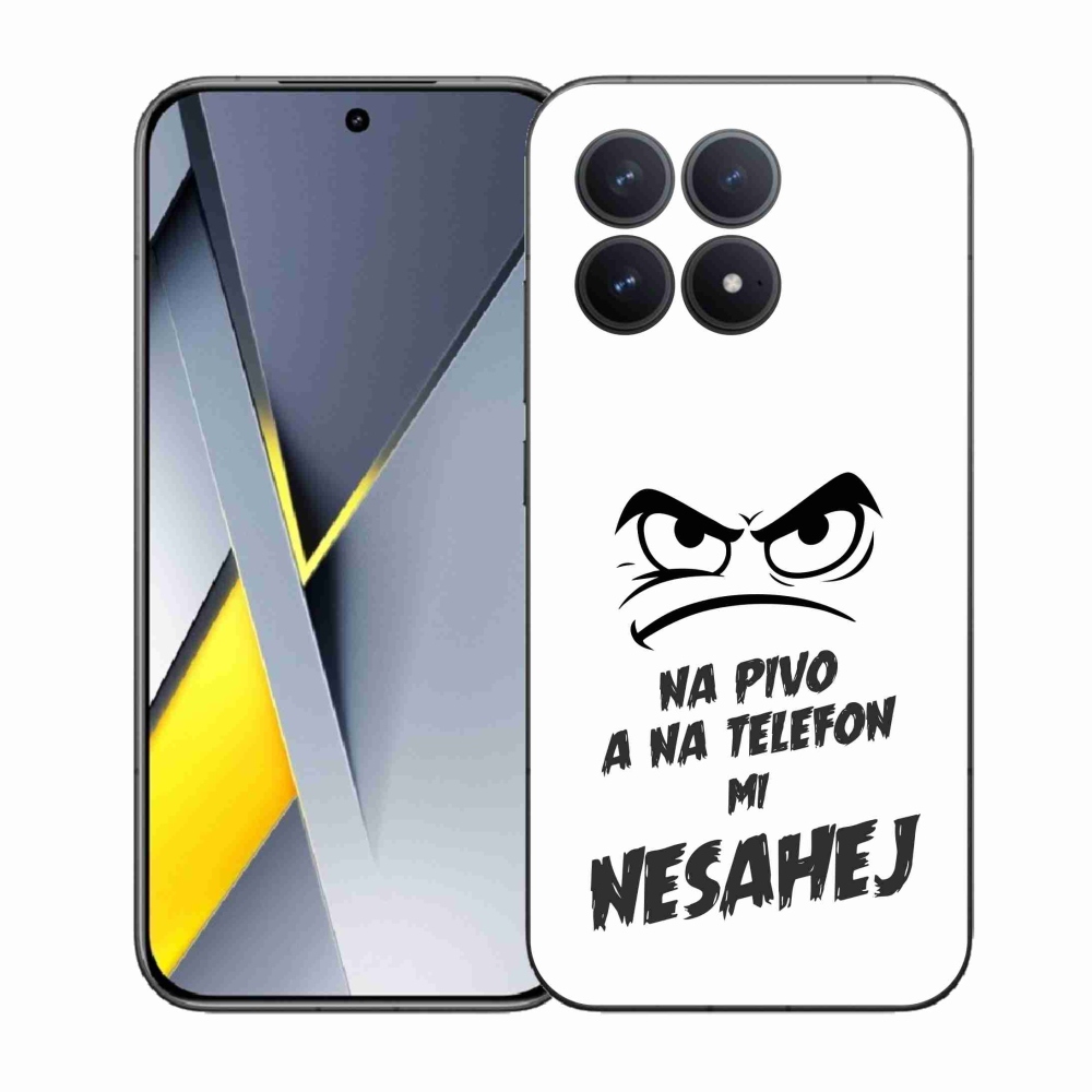 Gél borítás mmCase a Xiaomi Poco F8 Pro számára - sör motívum 2 fehér háttér