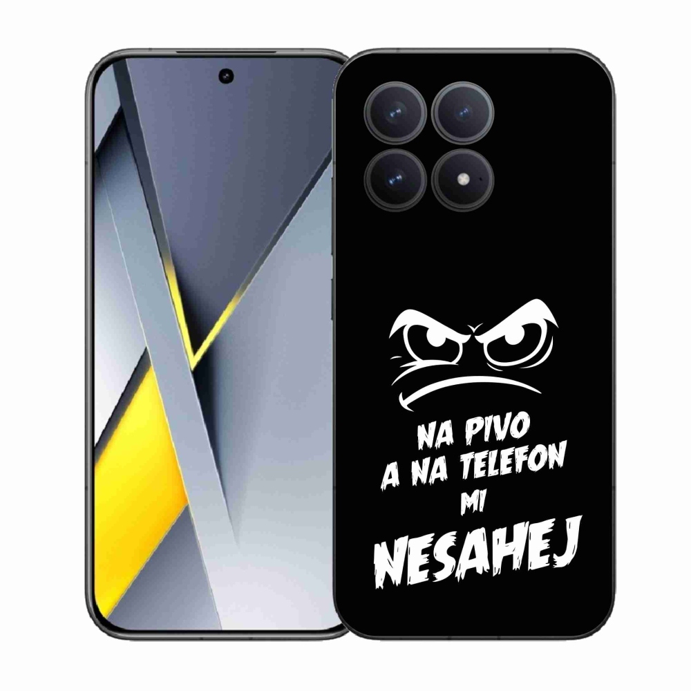 Gél borítás mmCase a Xiaomi Poco F8 Pro számára - sör motívum 2 fekete háttér