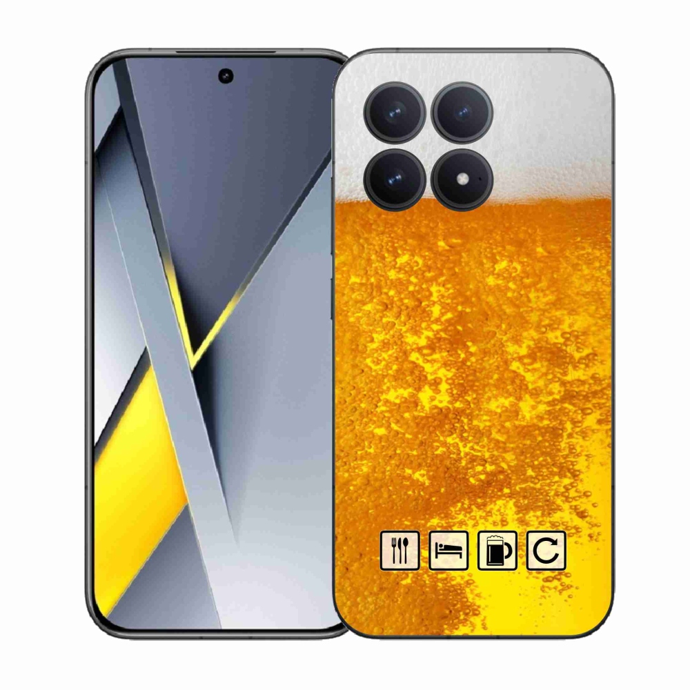 Gél borítás mmCase a Xiaomi Poco F8 Pro számára - sör motívum 3
